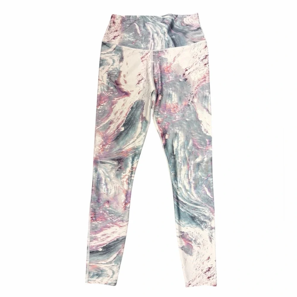 Fabletics High-Waisted PowerHold 7/8 legging pastel stratus Small compression - Picture 4 of 9